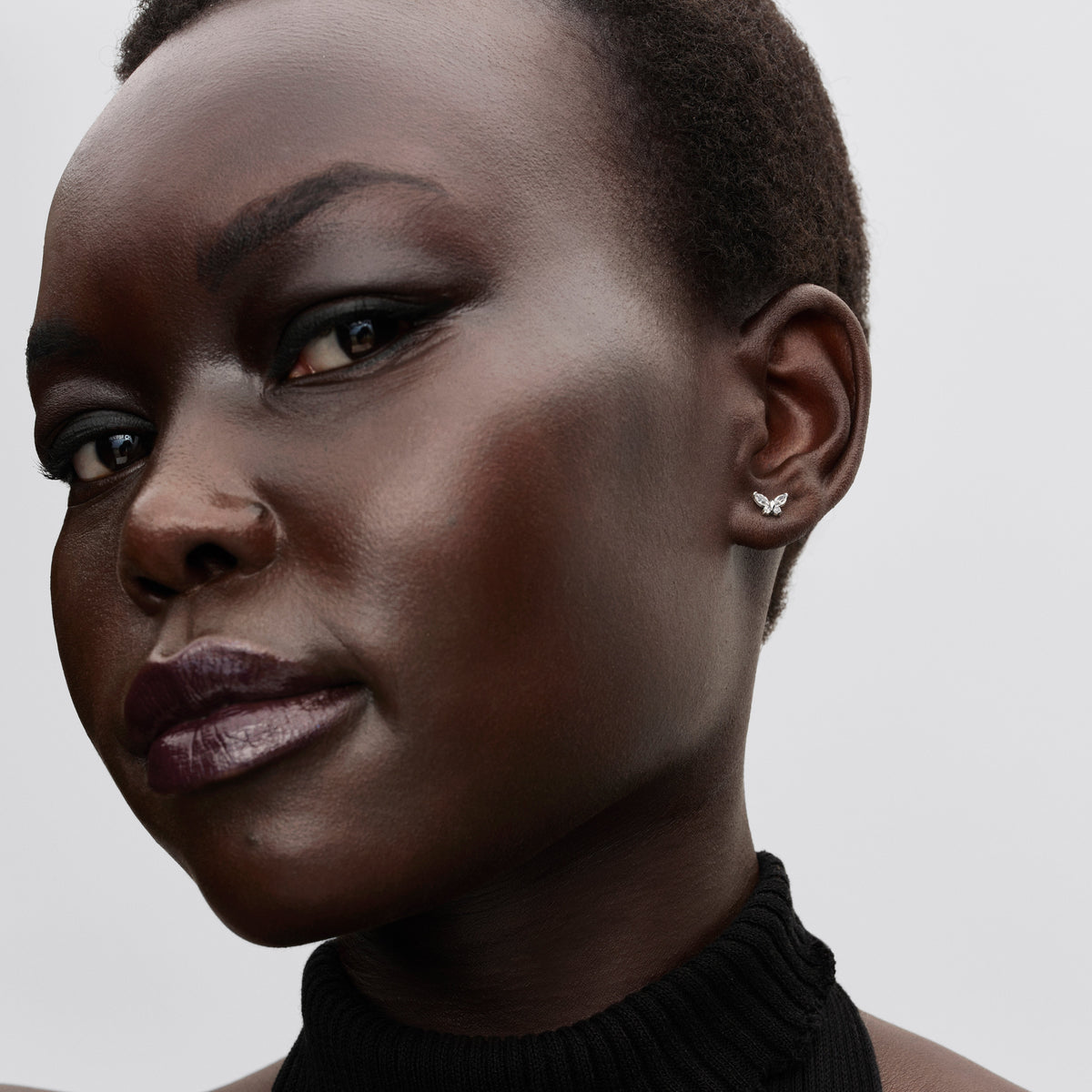 Pandora Earrings Featuring Butterfly Stud