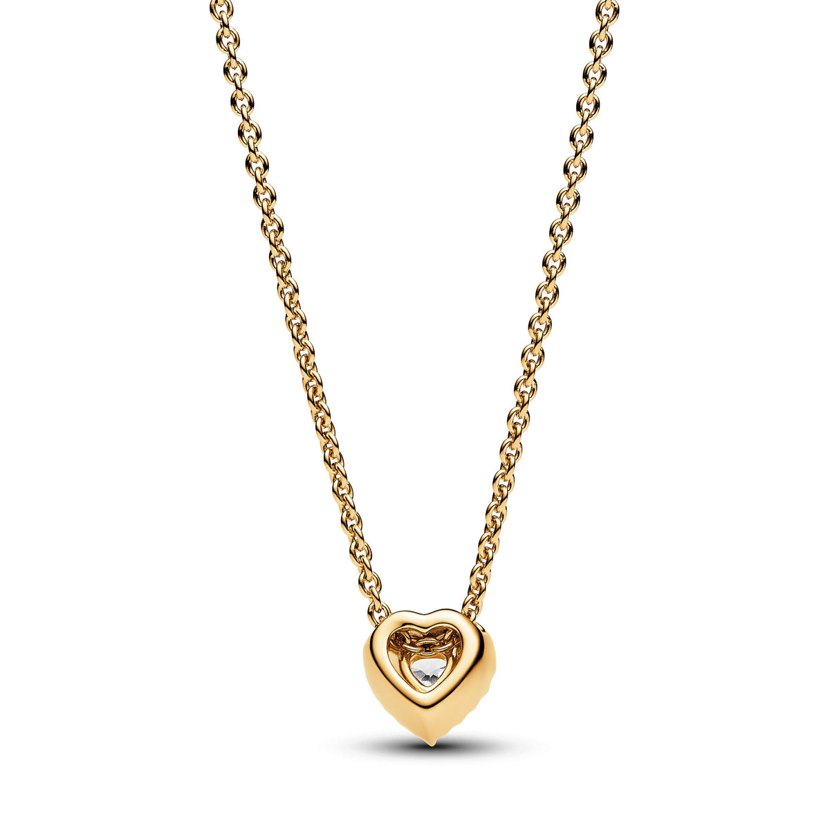 Pandora Necklace Featuring Sparkling Heart