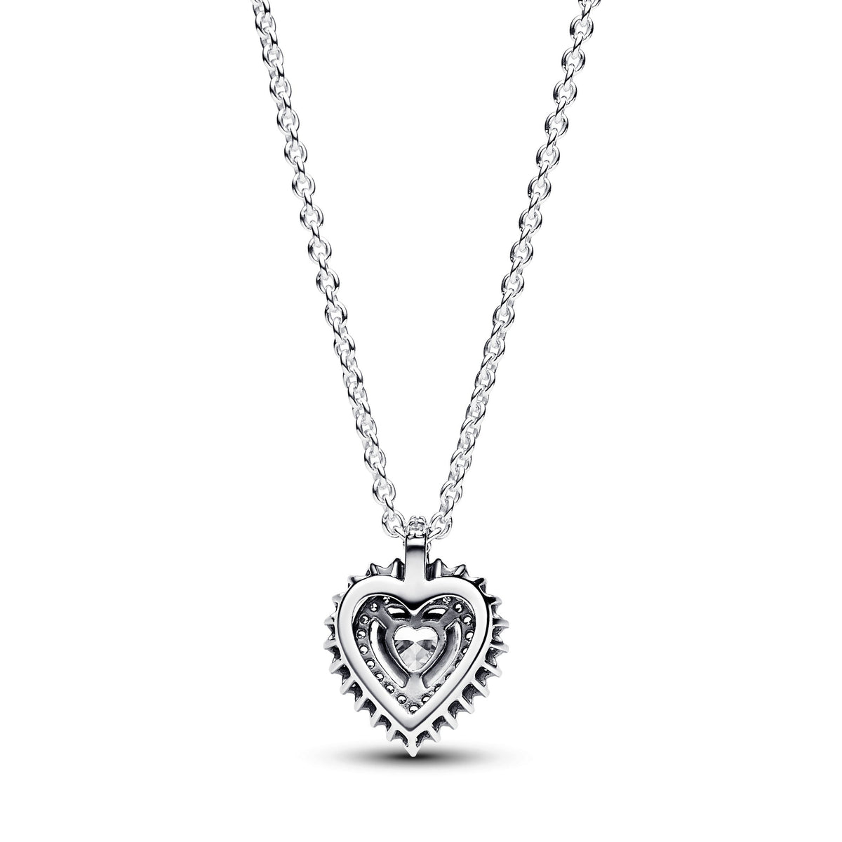 Pandora Sparkling Heart Halo Pendant Necklace