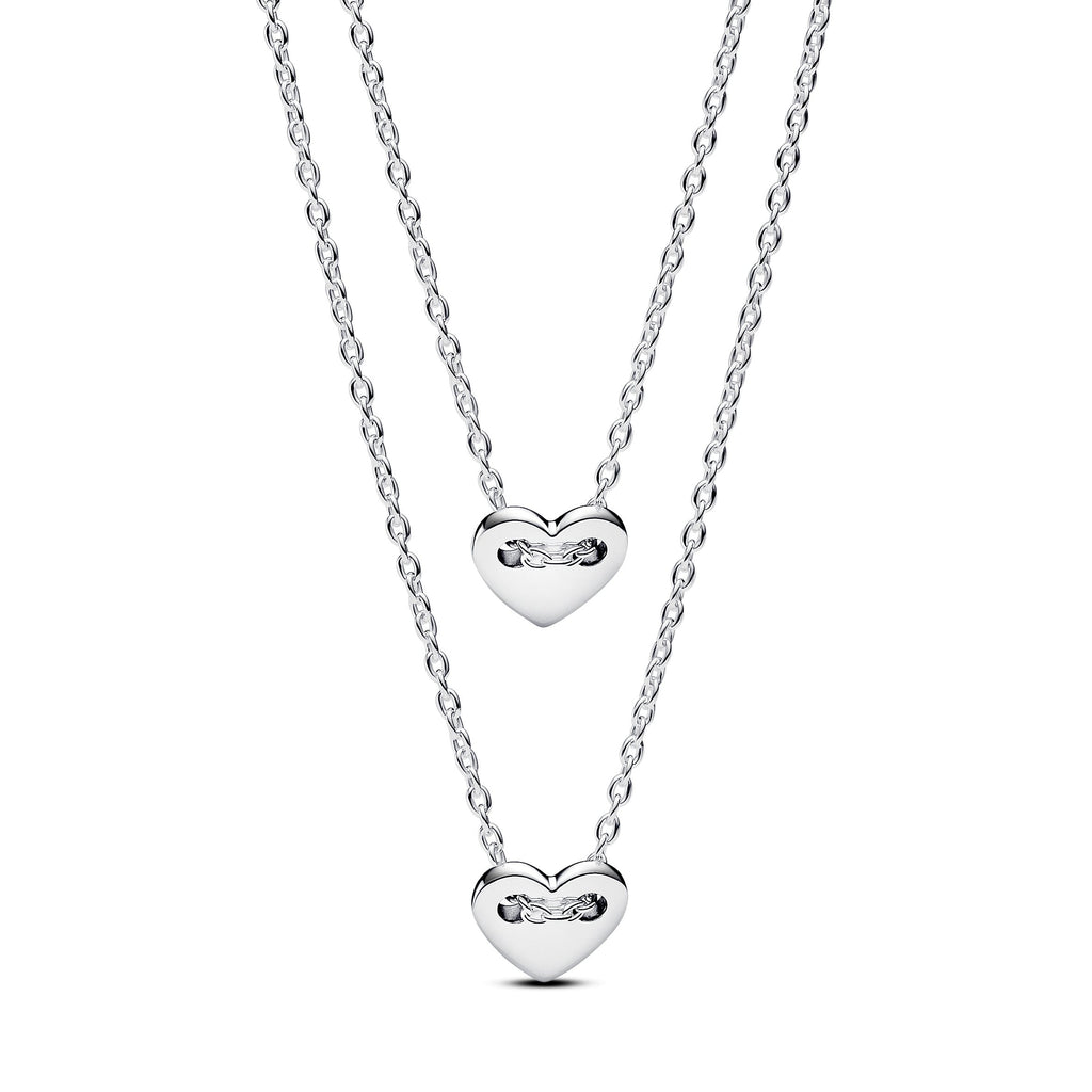 Pandora Forever & Always Splittable Heart Collier Necklaces