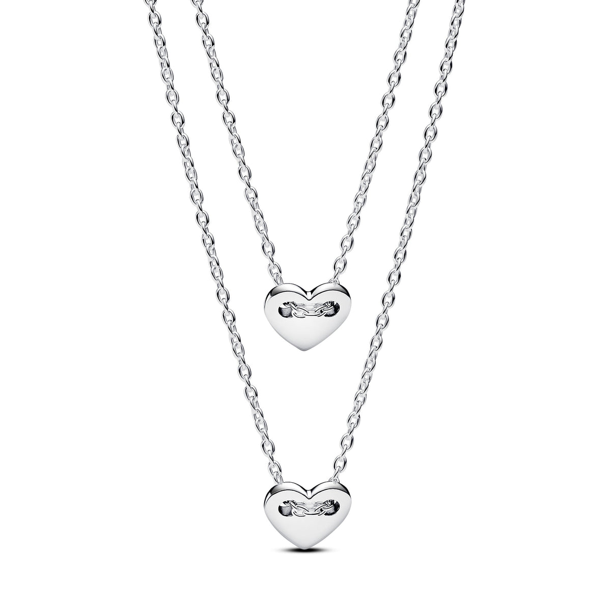 Pandora Forever & Always Splittable Heart Collier Necklaces
