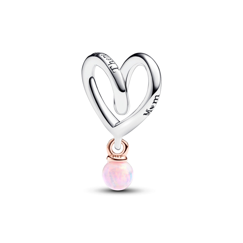 Pandora Two-tone Wrapped Heart Charm