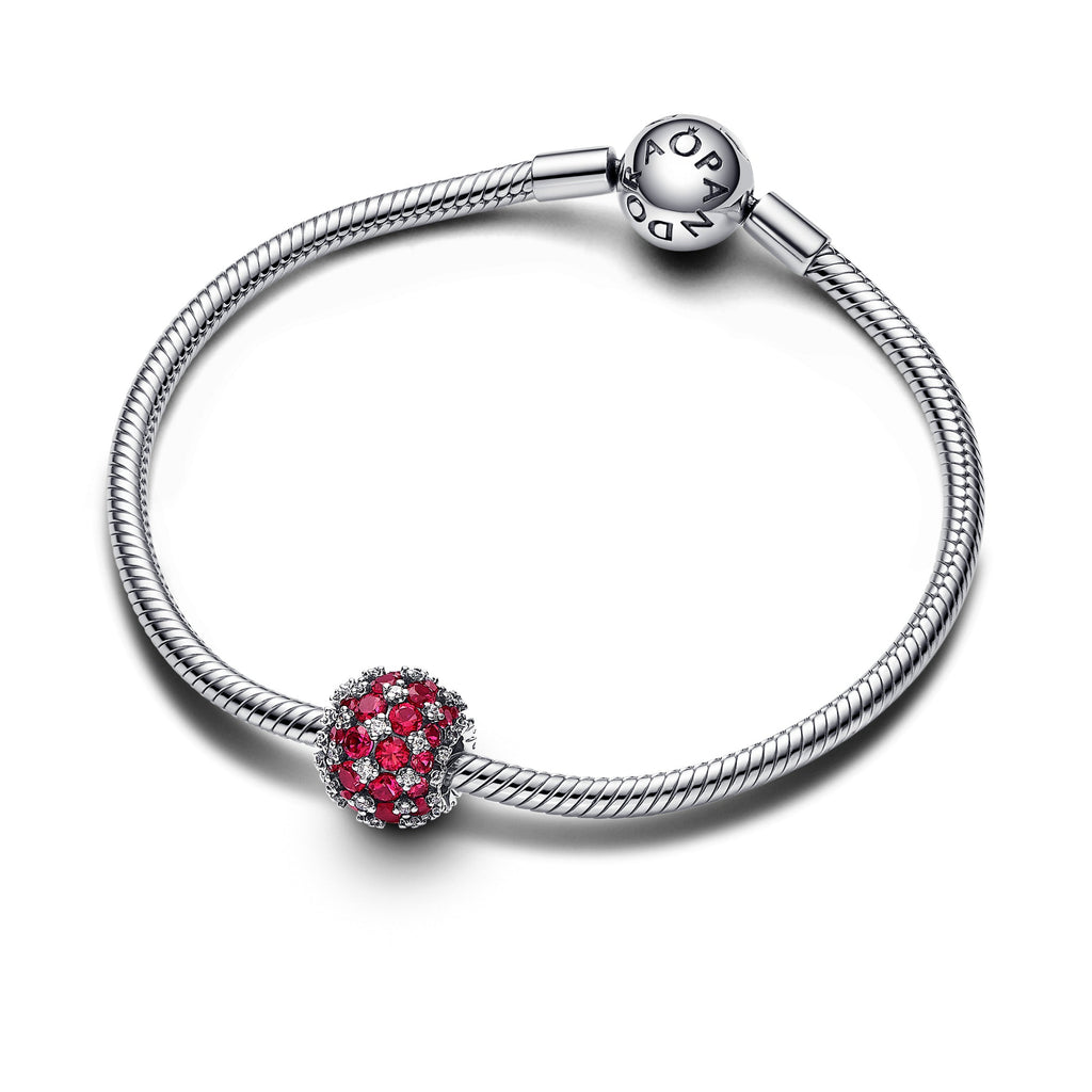 Pandora Sparkling Pavé Round Pink Charm