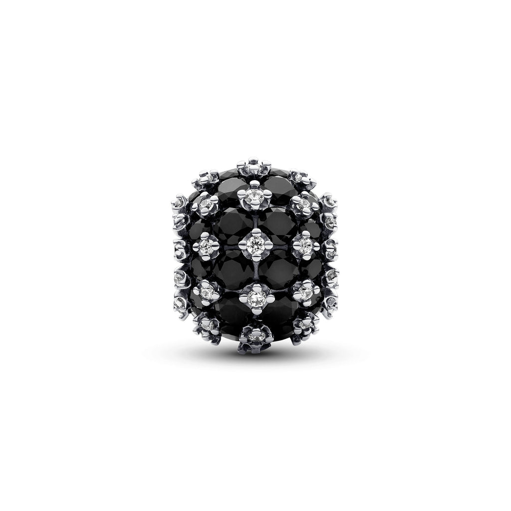 Pandora Sparkling Pavé Round Black Charm