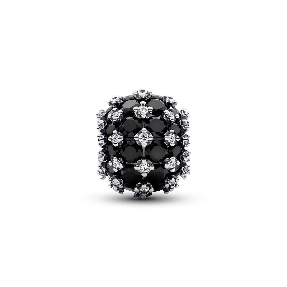 Pandora Sparkling Pavé Round Black Charm