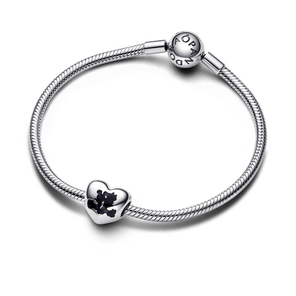 Pandora Charm Featuring Disney Mickey Mouse & Minnie Mouse Heart