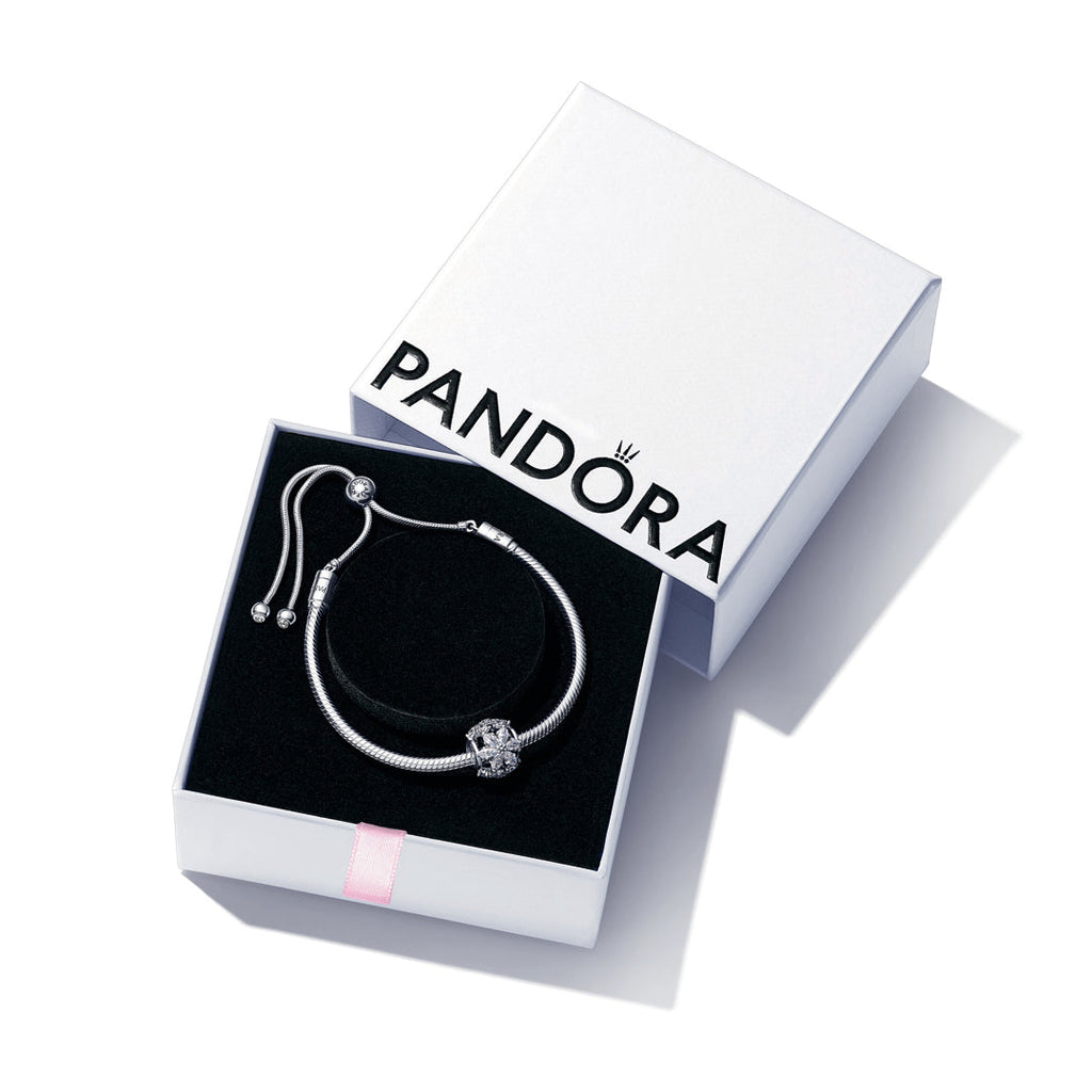 Pandora Jewelry Set Featuring Sparkling Herbarium Cluster Bracelet Gift Set