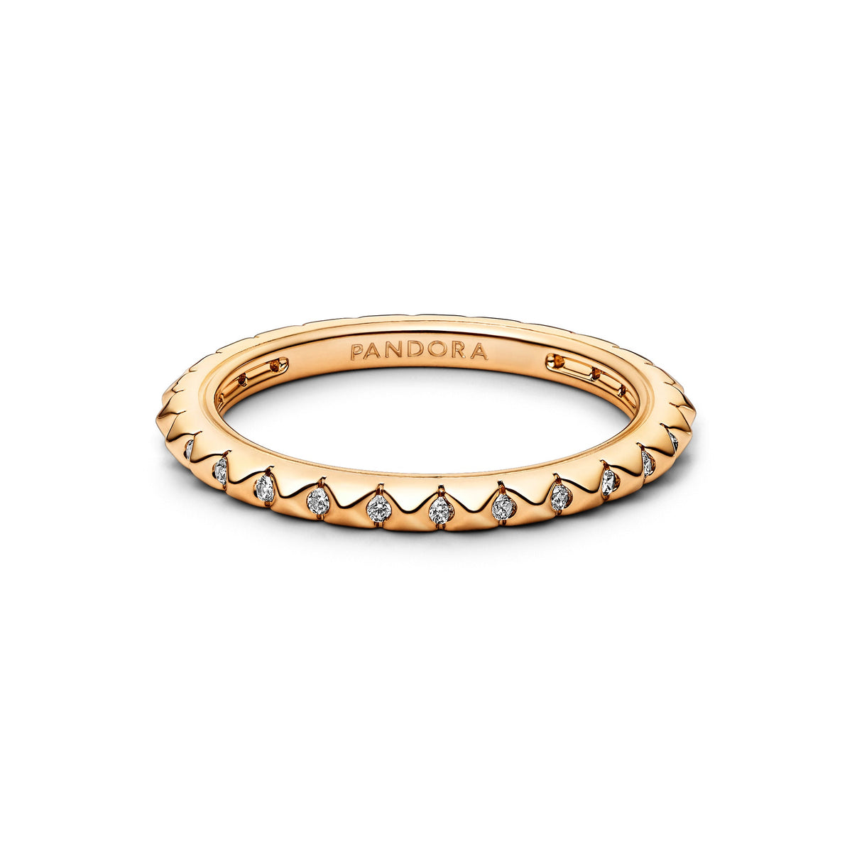 Pandora Ring Featuring ME Pyramids Ring - 14k Gold Plated
