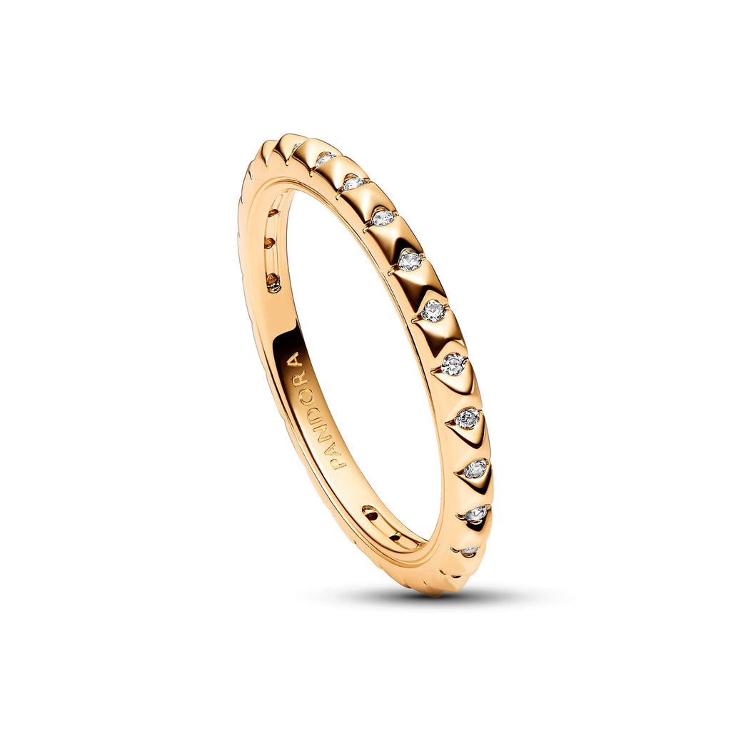 Pandora Ring Featuring ME Pyramids Ring - 14k Gold Plated
