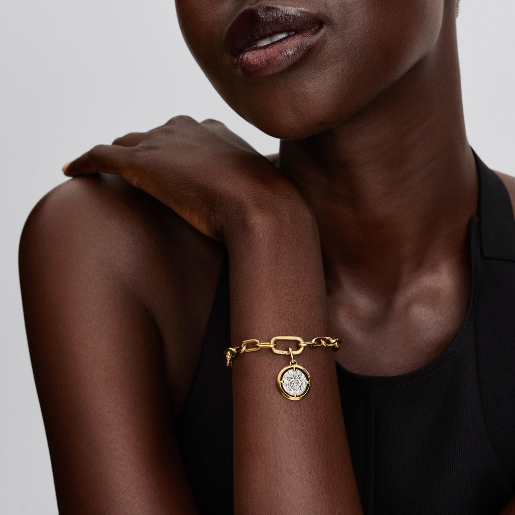 Pandora Charm Featuring Cupids Medallion
