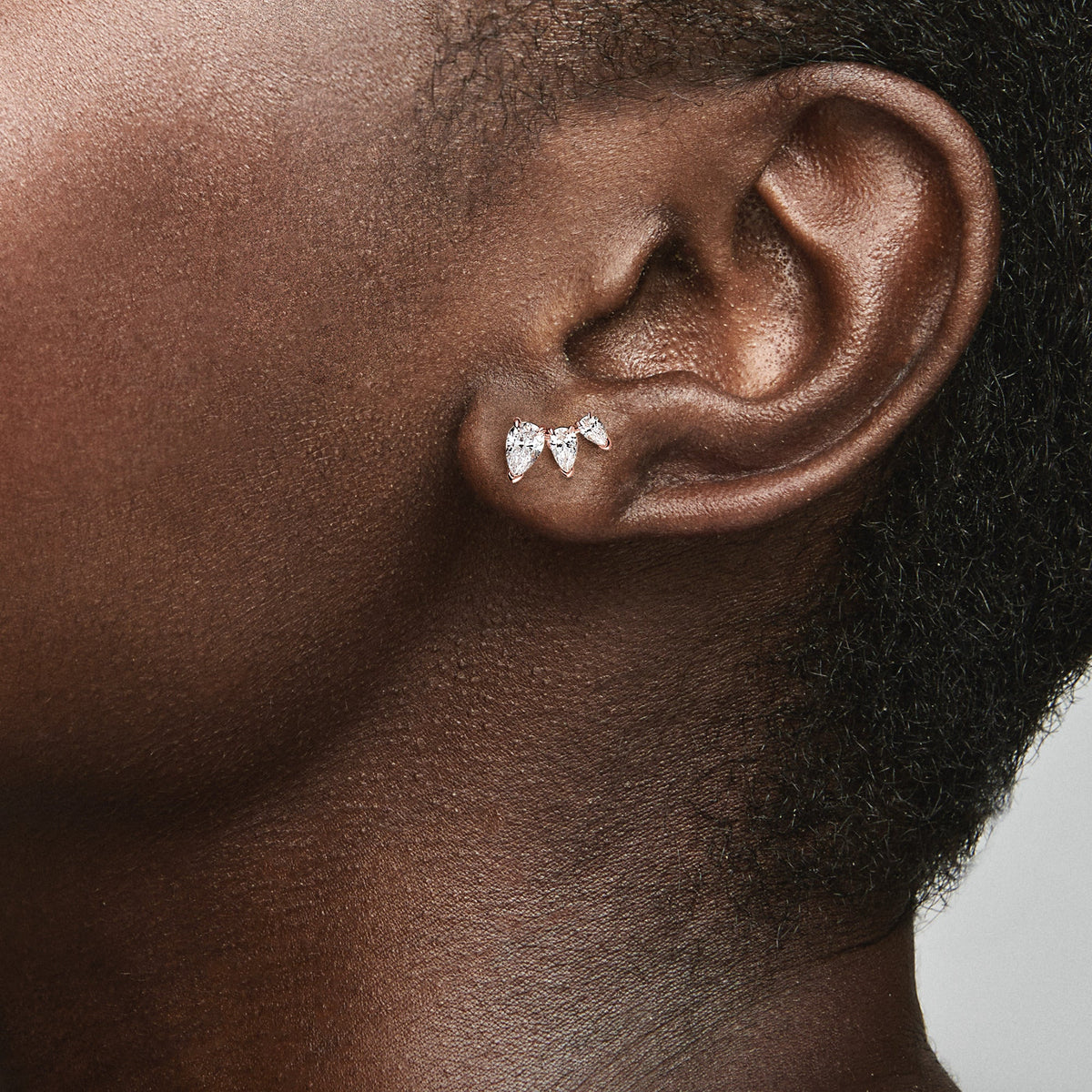 Pandora Earrings Featuring Sparkling Pear Stud