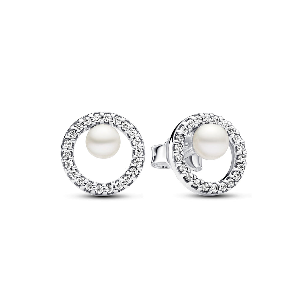 Pandora Freshwater Cultured Pearl Timeless Necklace and Earrings Set