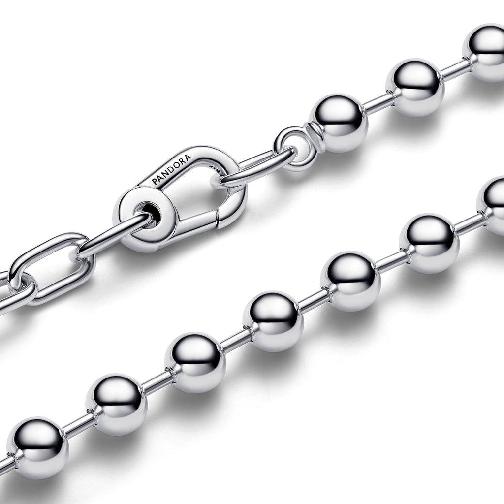 Pandora Necklace Featuring ME Metal Bead & Link
