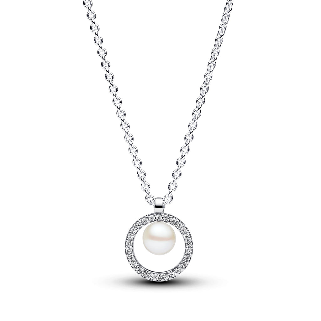 Pandora Freshwater Cultured Pearl Timeless Necklace and Earrings Set