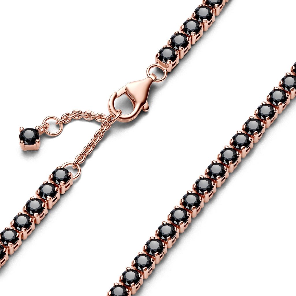 Pandora Bracelet Featuring Black Sparkling Tennis