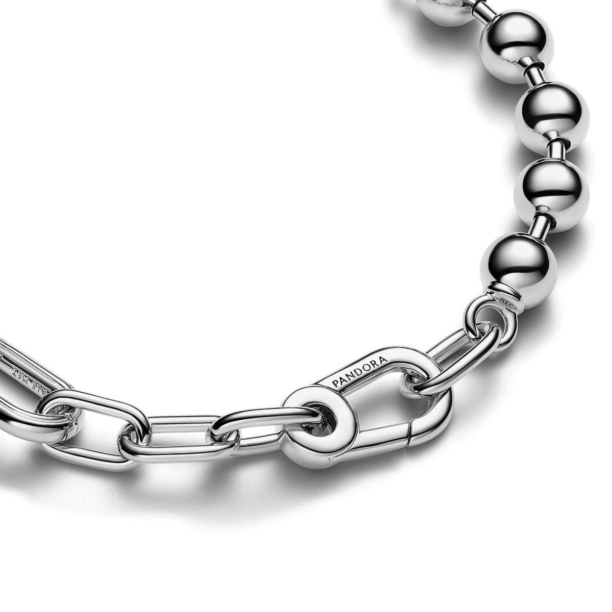 Pandora Bracelet Featuring ME Metal Bead & Link Chain