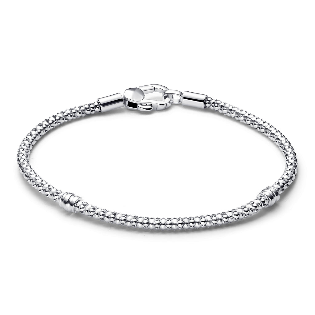 Pandora Bracelet Featuring Studded Clasp & Chain