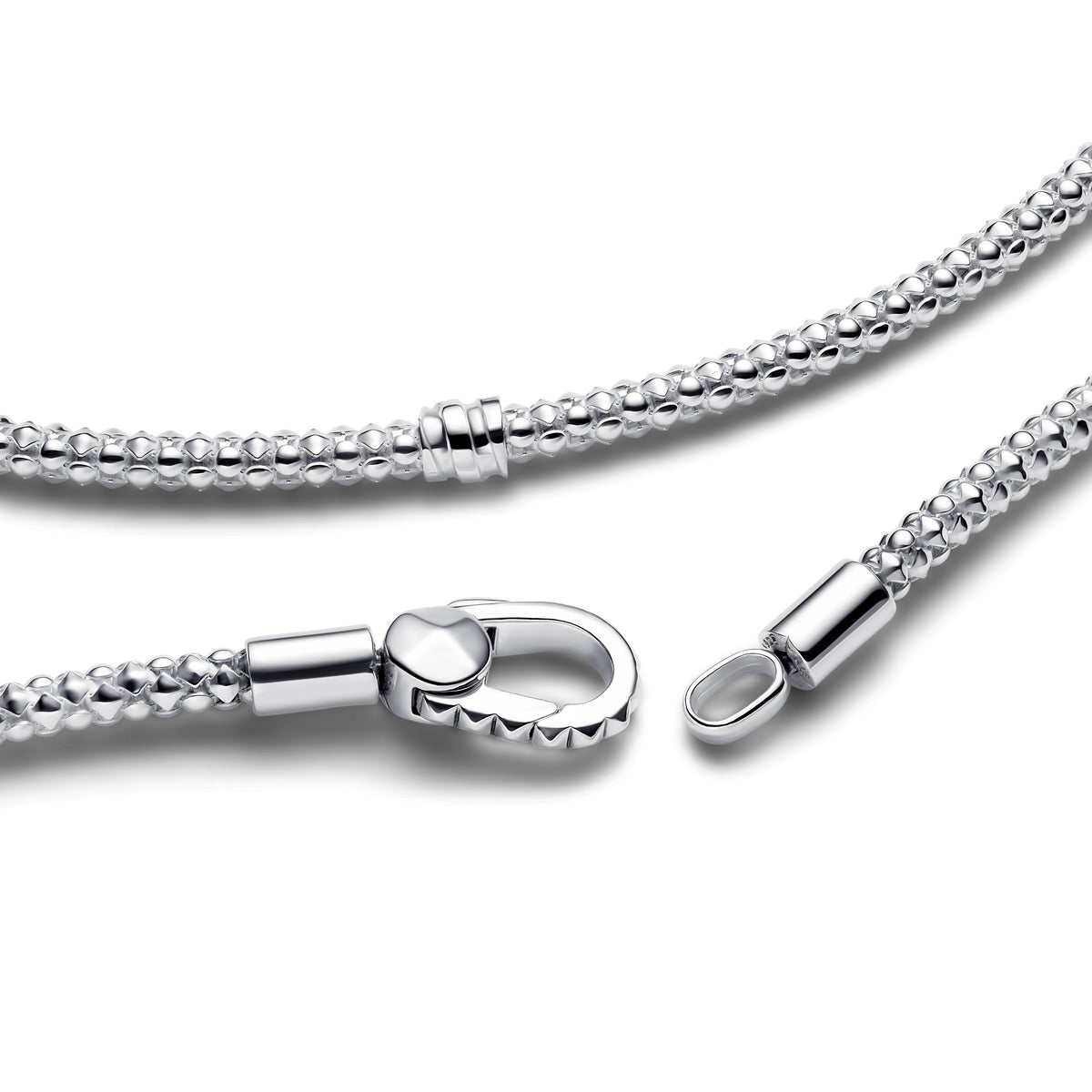 Pandora Bracelet Featuring Studded Clasp & Chain