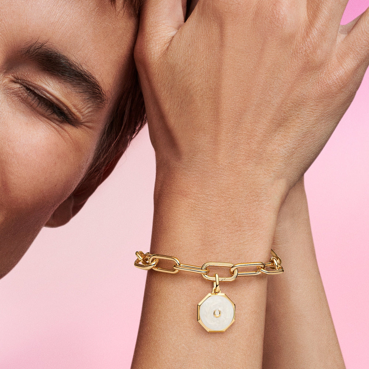 Pandora Charm Featuring ME Lucky Horseshoe Medallion