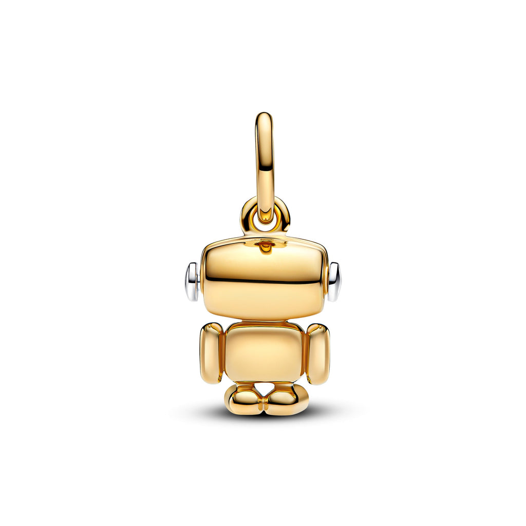 Pandora Charm Featuring Spinnable Face Robot Dangle