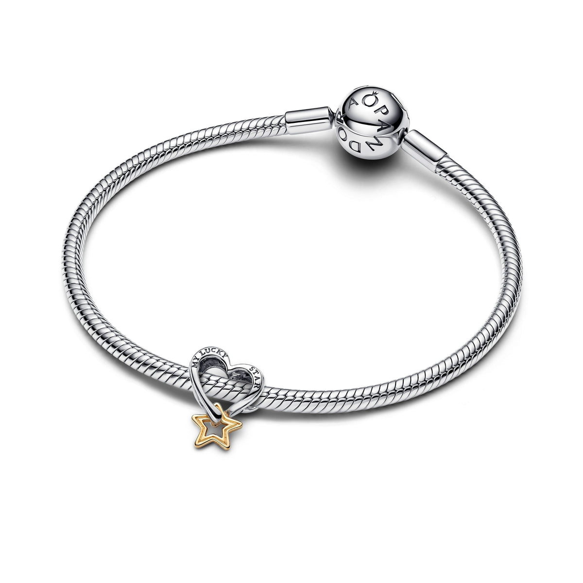 Pandora Lucky Star & Heart Charm