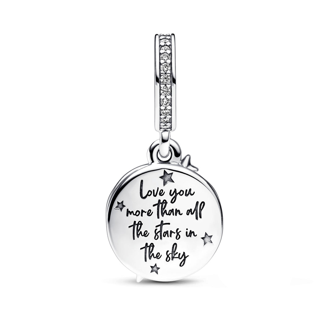 Pandora Two-tone Shooting Star Double Dangle Charm