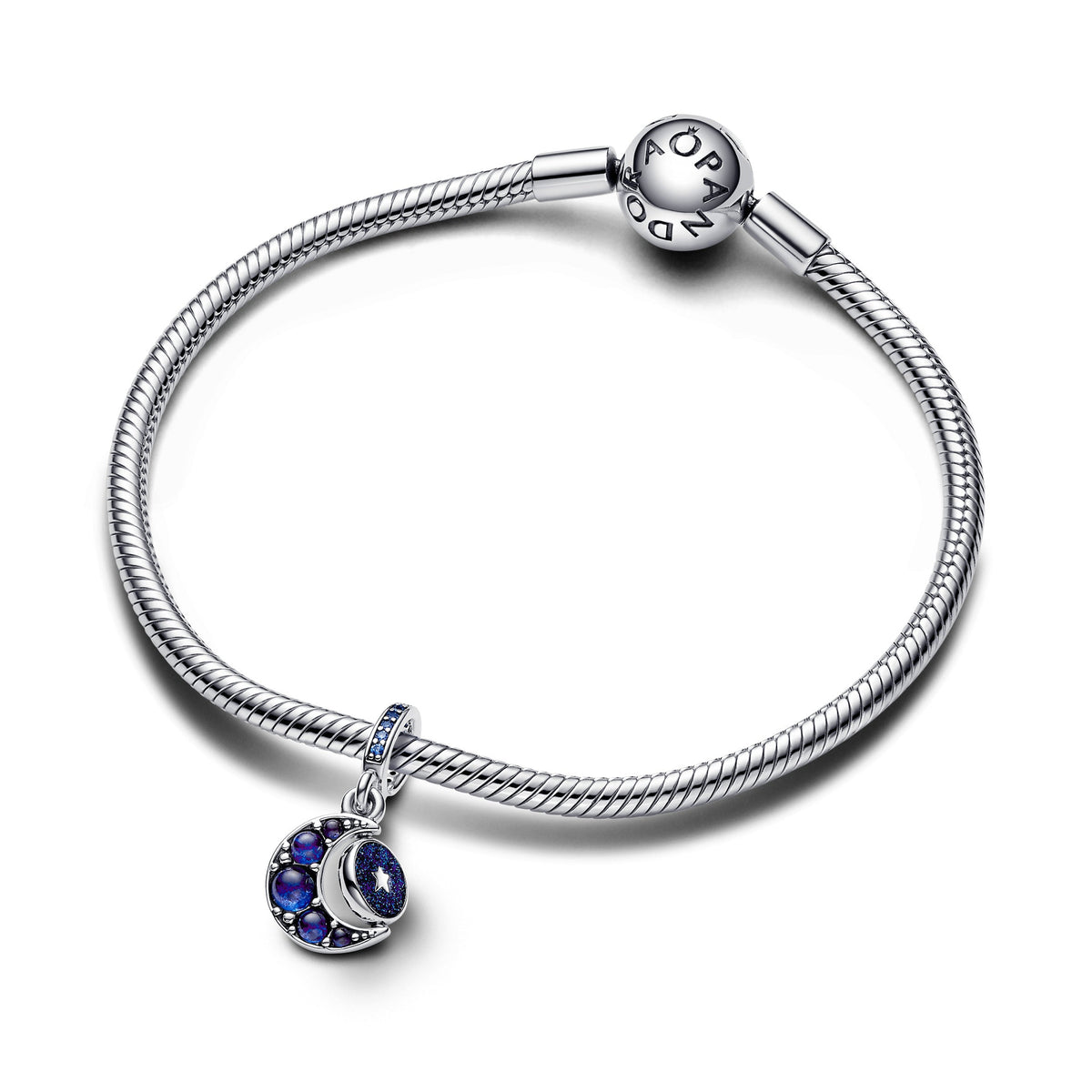 Pandora Sparkling Moon Spinning Dangle Charm