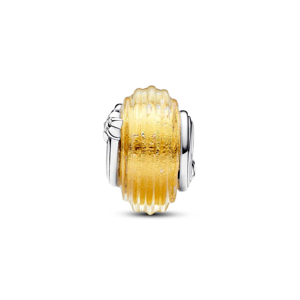 Pandora Charm Featuring Shooting Star Grooved Murano Glass