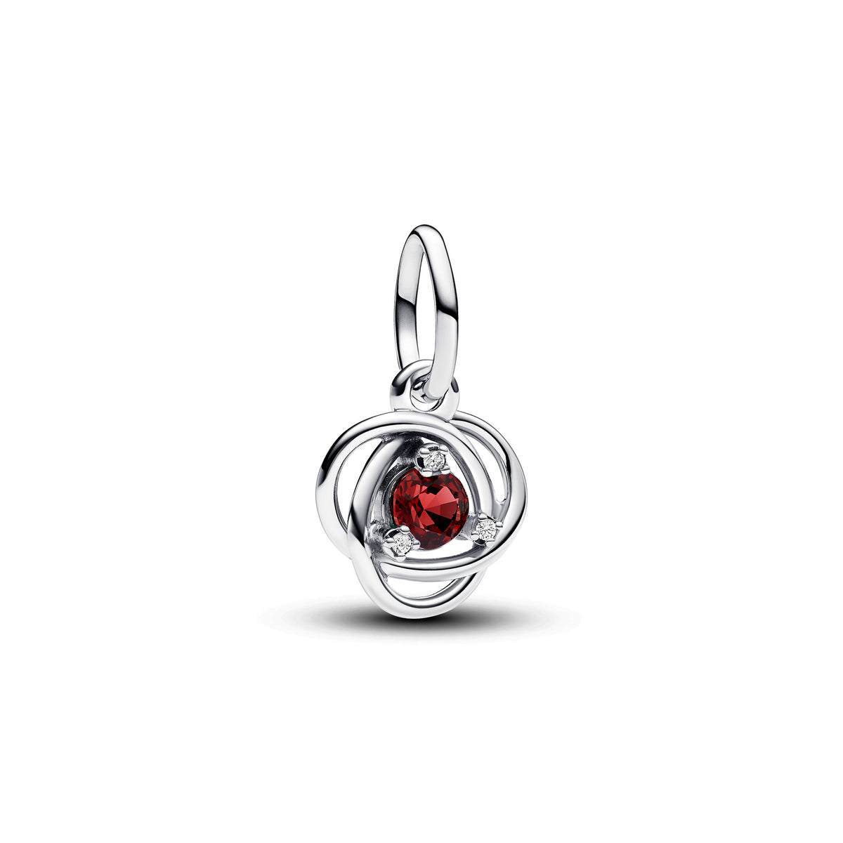 July True Red Eternity Circle Dangle Charm