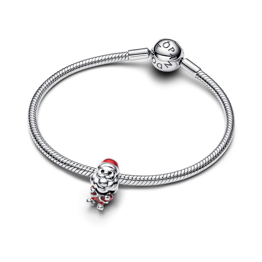 Pandora Charm Featuring Playful Santa
