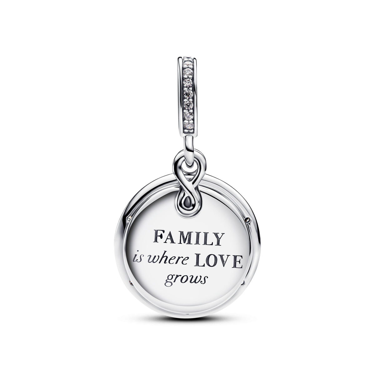 Pandora Charm Featuring Glow-in-the-dark Infinity Tree Double Dangle