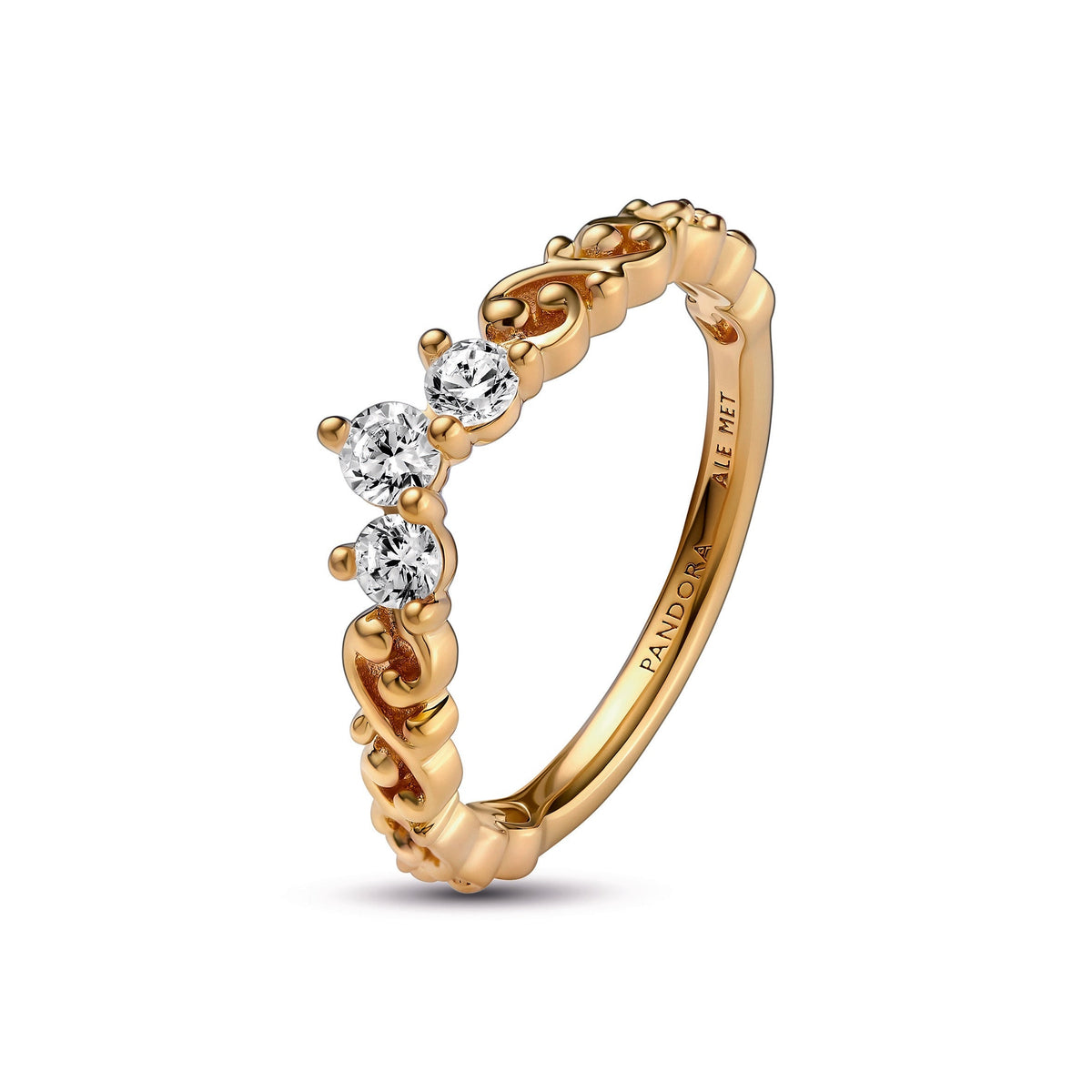 Pandora Ring Featuring Regal Swirl Tiara