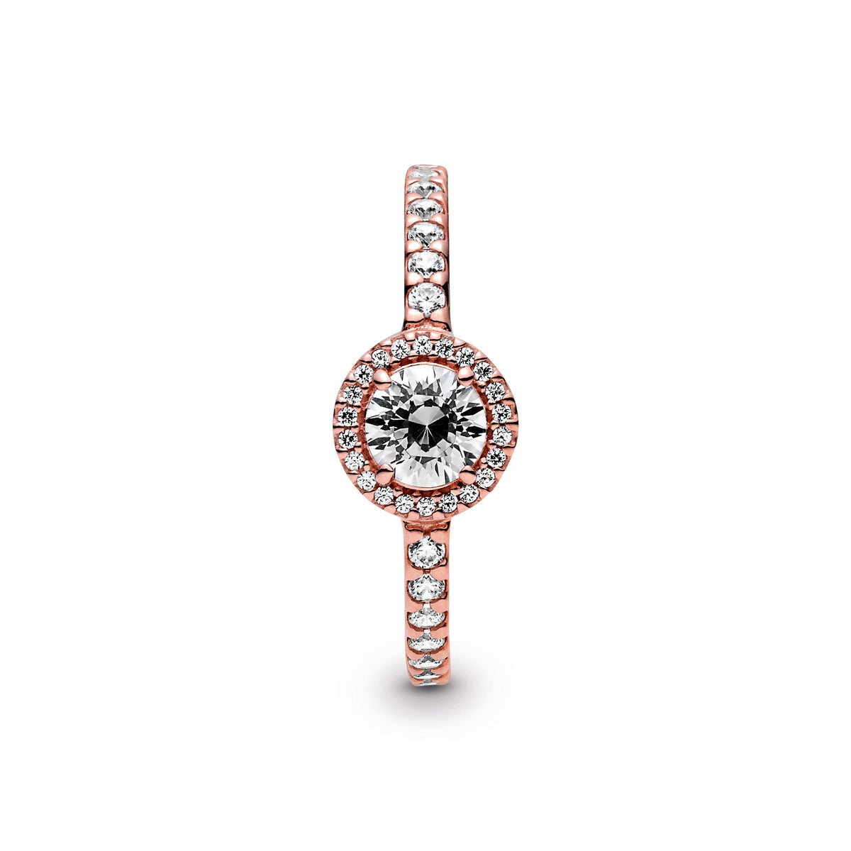 Pandora Ring Featuring Classic Sparkle Halo