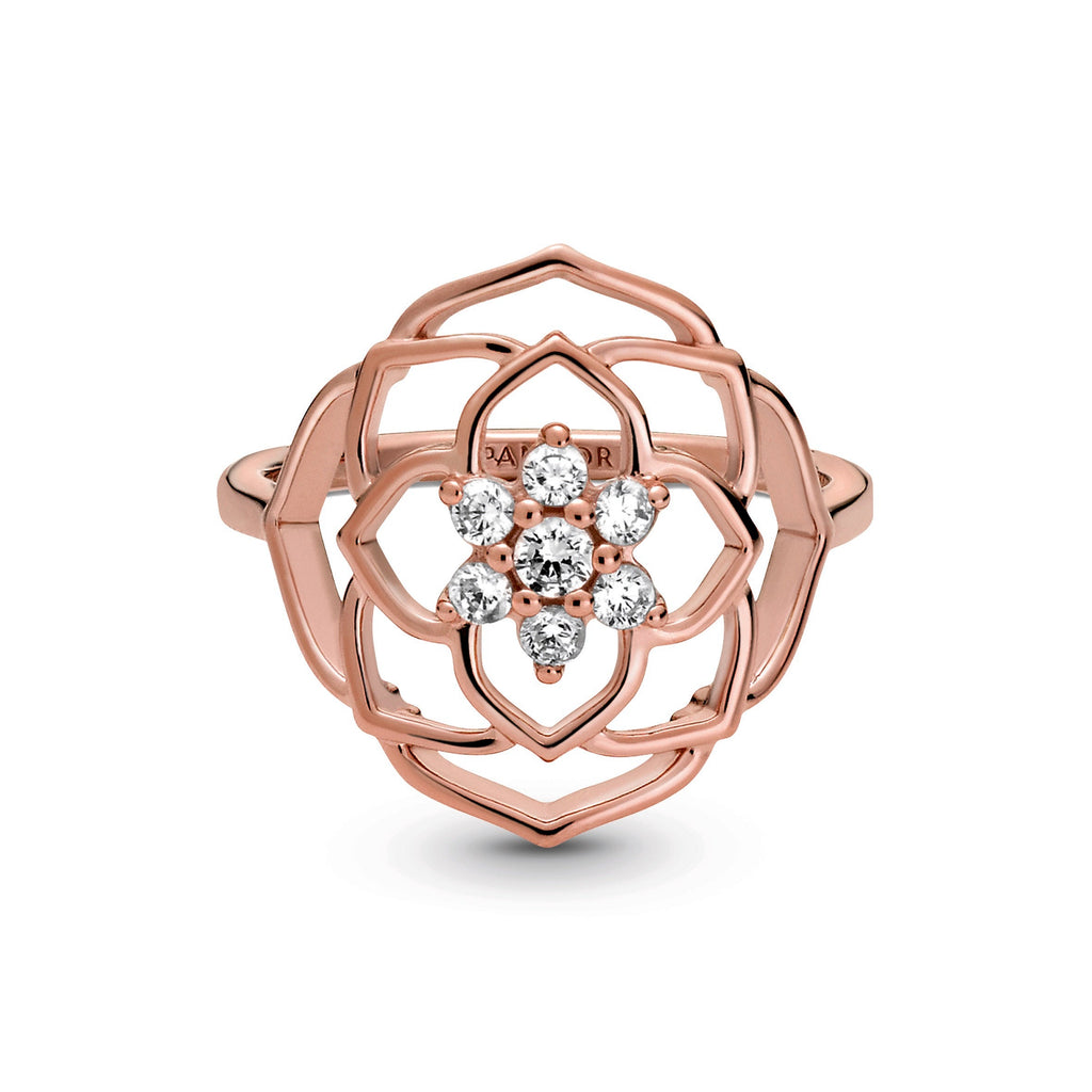 Pandora Ring Featuring Rose Petals Statement