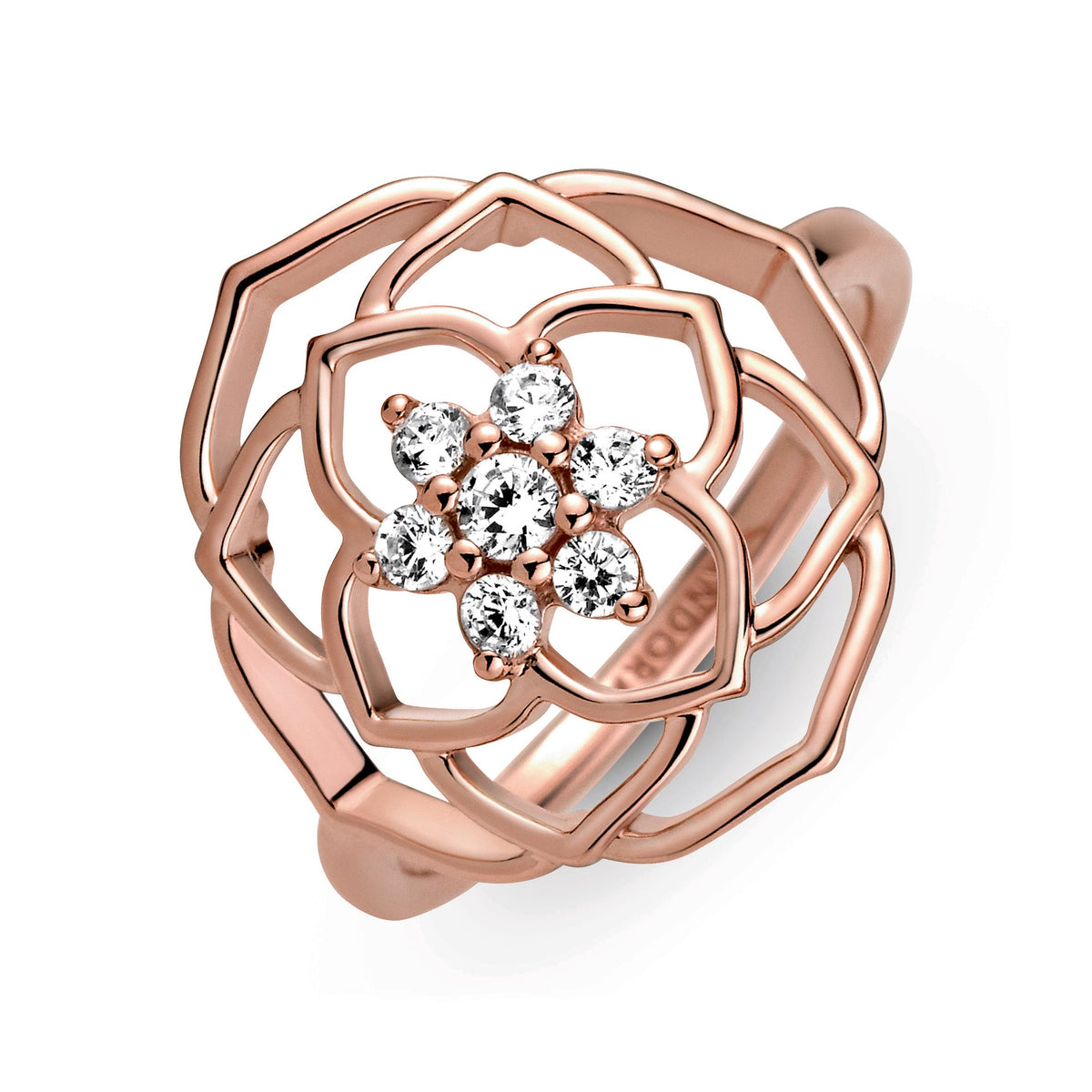 Pandora Ring Featuring Rose Petals Statement