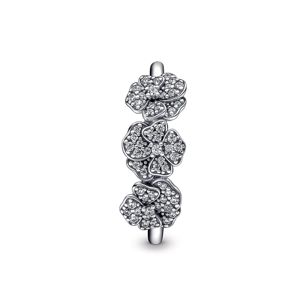 Pandora Triple Pansy Flower Ring