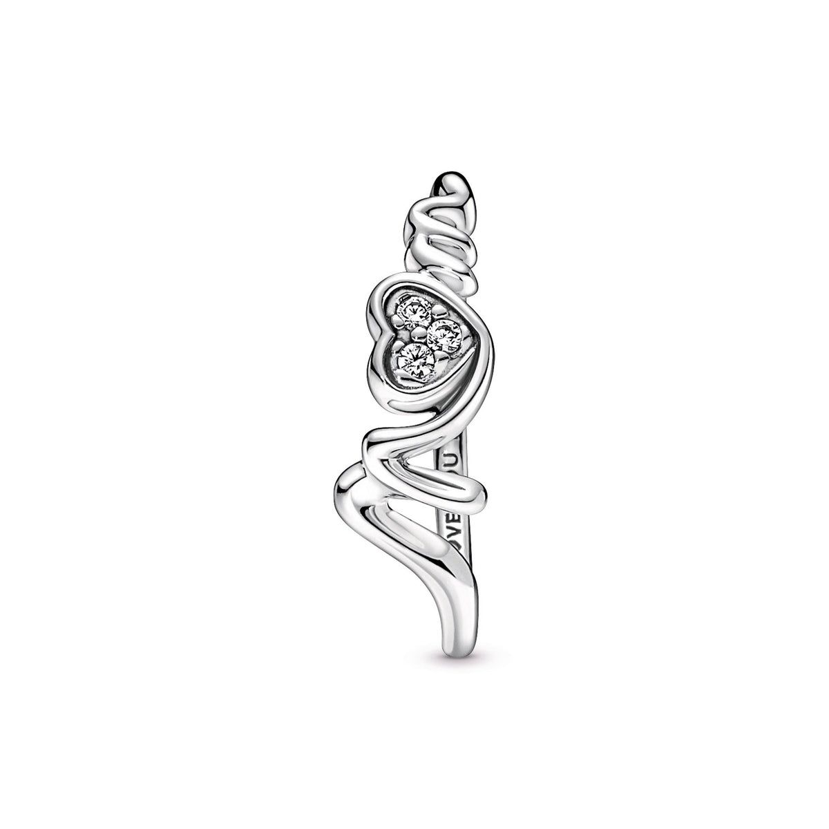 Pandora Mum Pavé Heart Ring