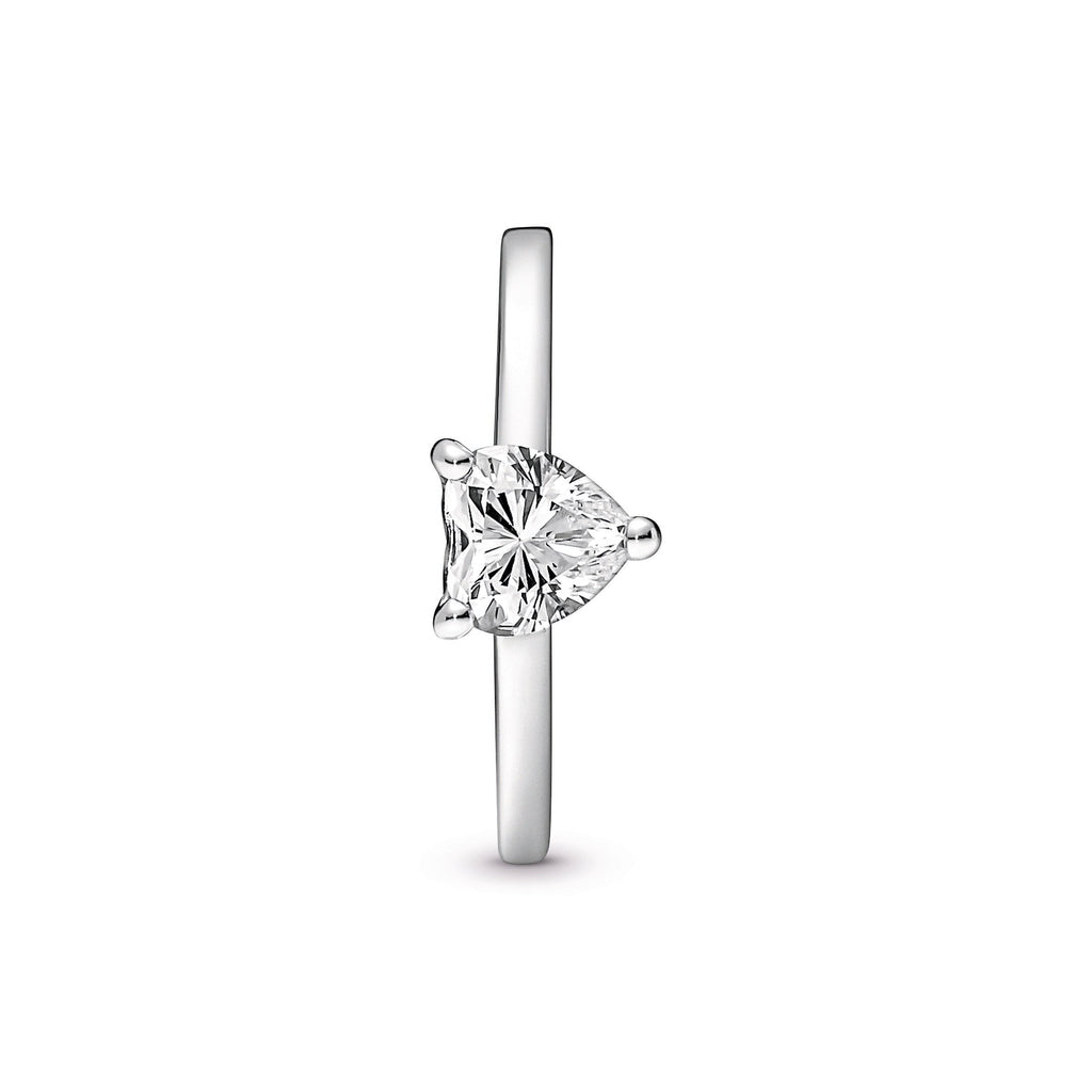Pandora Ring Featuring Sparkling Heart Solitaire