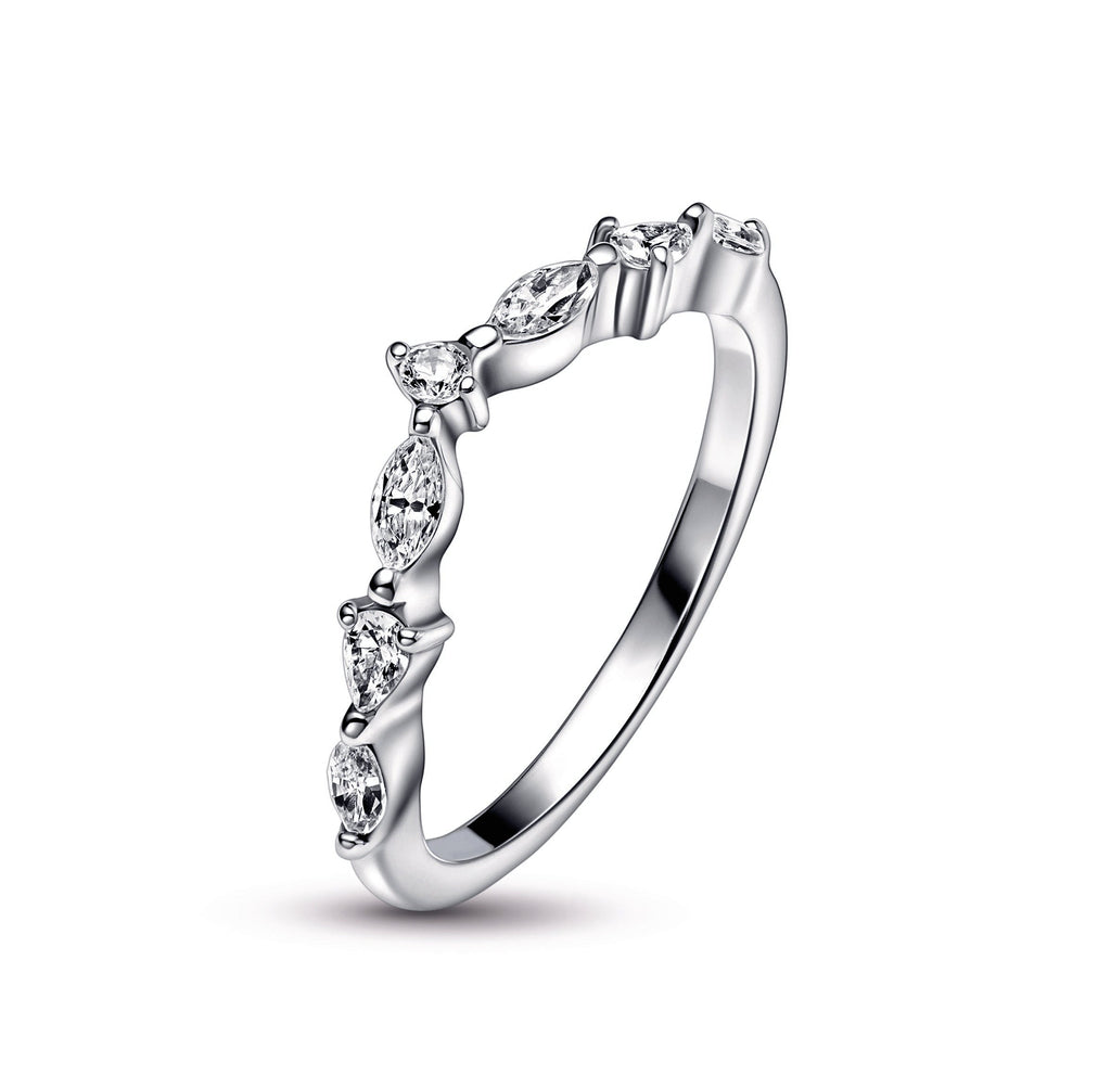 Pandora Ring Featuring Timeless Wish Sparkling Alternating