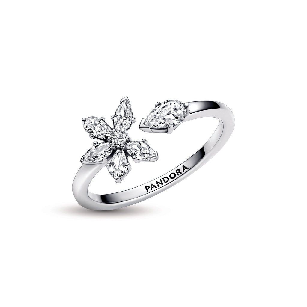 Pandora Ring Featuring Sparkling Herbarium Cluster Open