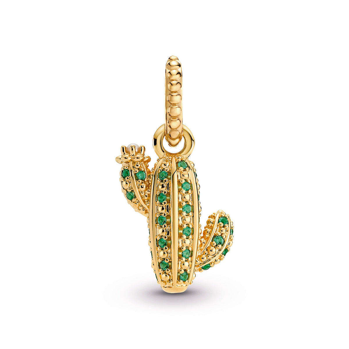 Pandora Necklace Featuring Sparkling Desert Cactus