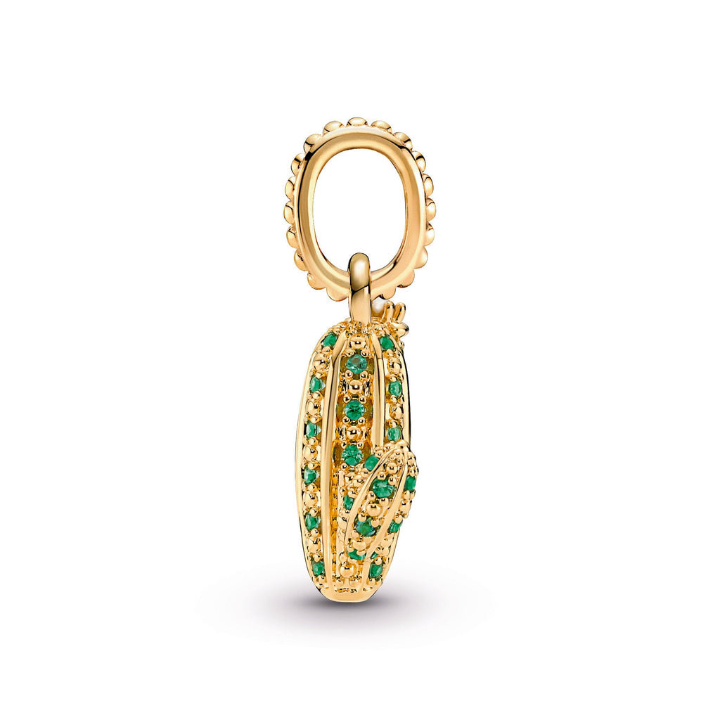 Pandora Necklace Featuring Sparkling Desert Cactus