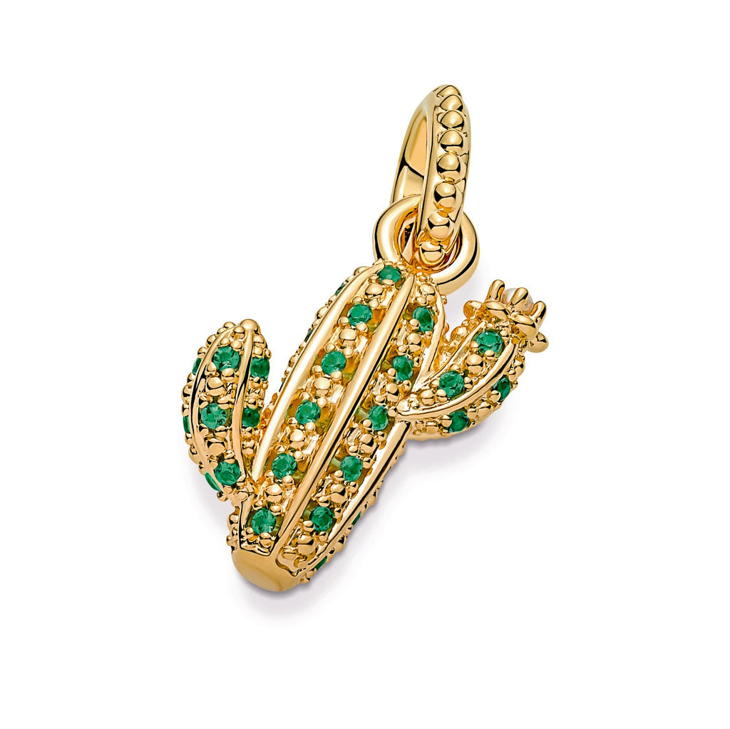 Pandora Necklace Featuring Sparkling Desert Cactus