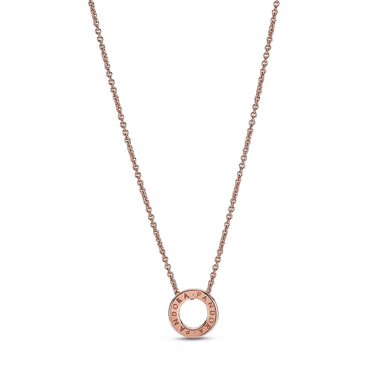 Pandora Necklace Featuring Logo Pavé Circle