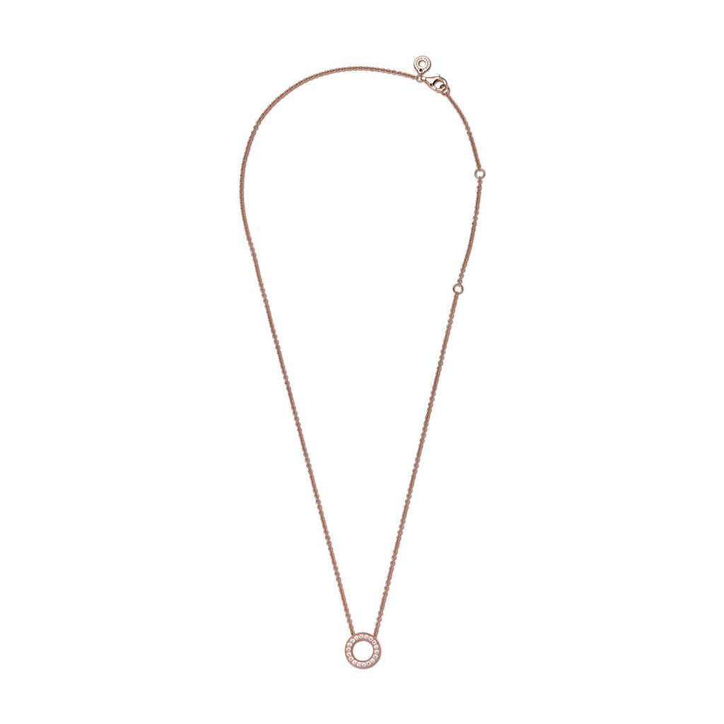 Pandora Necklace Featuring Logo Pavé Circle