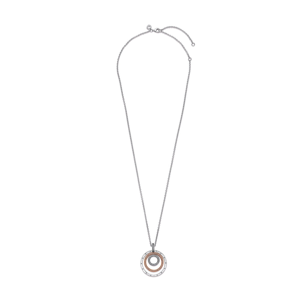 Pandora Two-tone Circles Pendant & Necklace