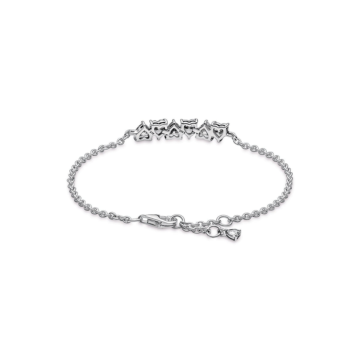 Pandora Sparkling Endless Hearts Chain Bracelet