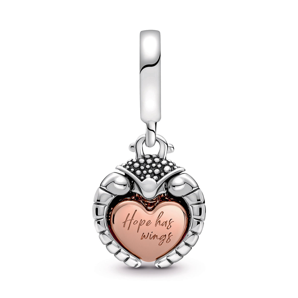 Pandora Charm Featuring Club 2022 Ladybird & Heart Dangle