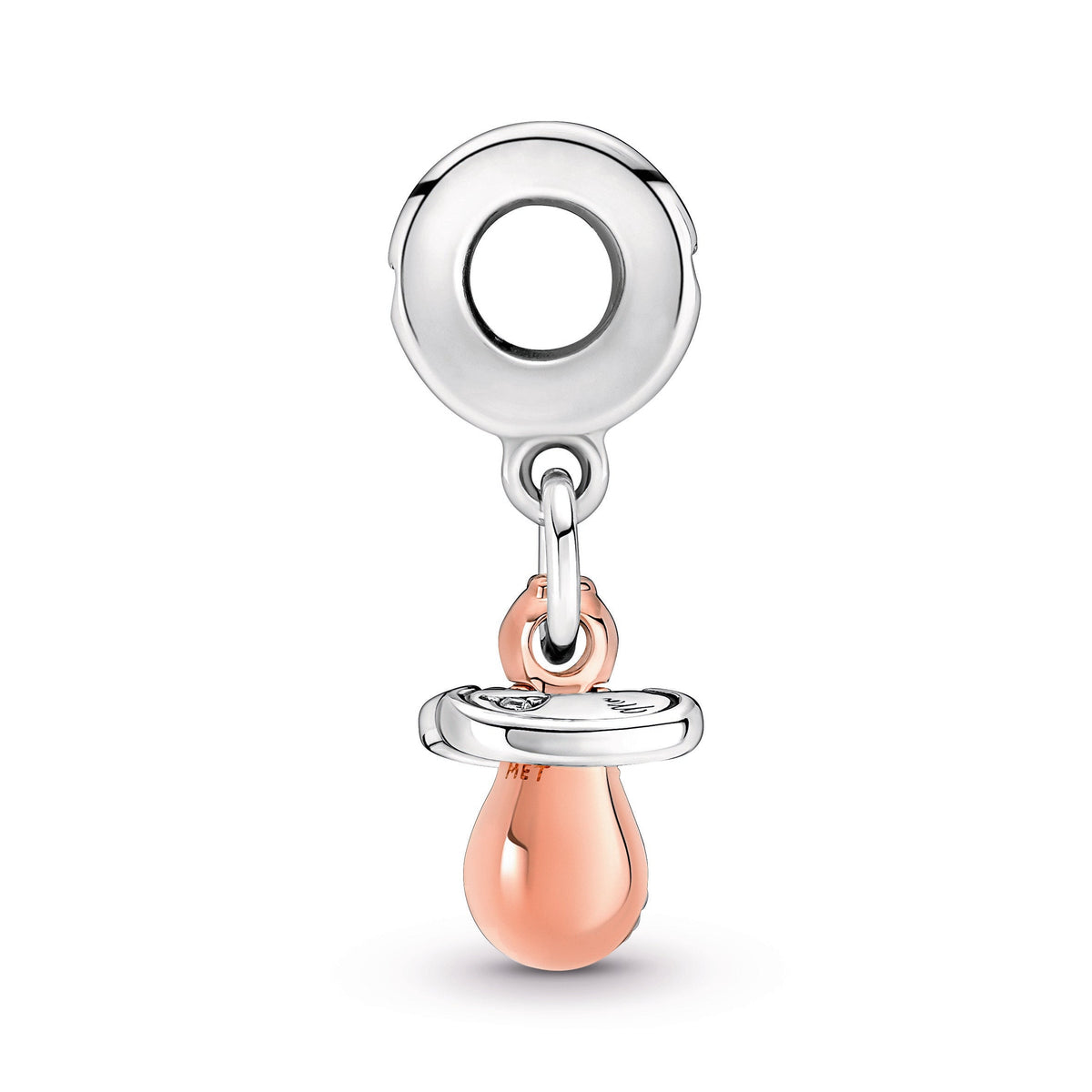 Pandora Charm Featuring Baby Pacifier Dangle