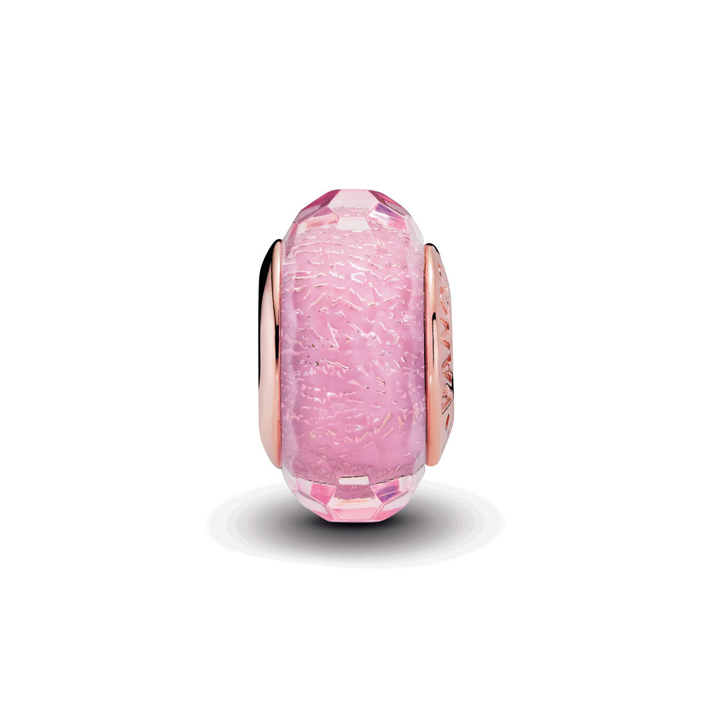 Pandora Faceted Pink Murano Glass Charm